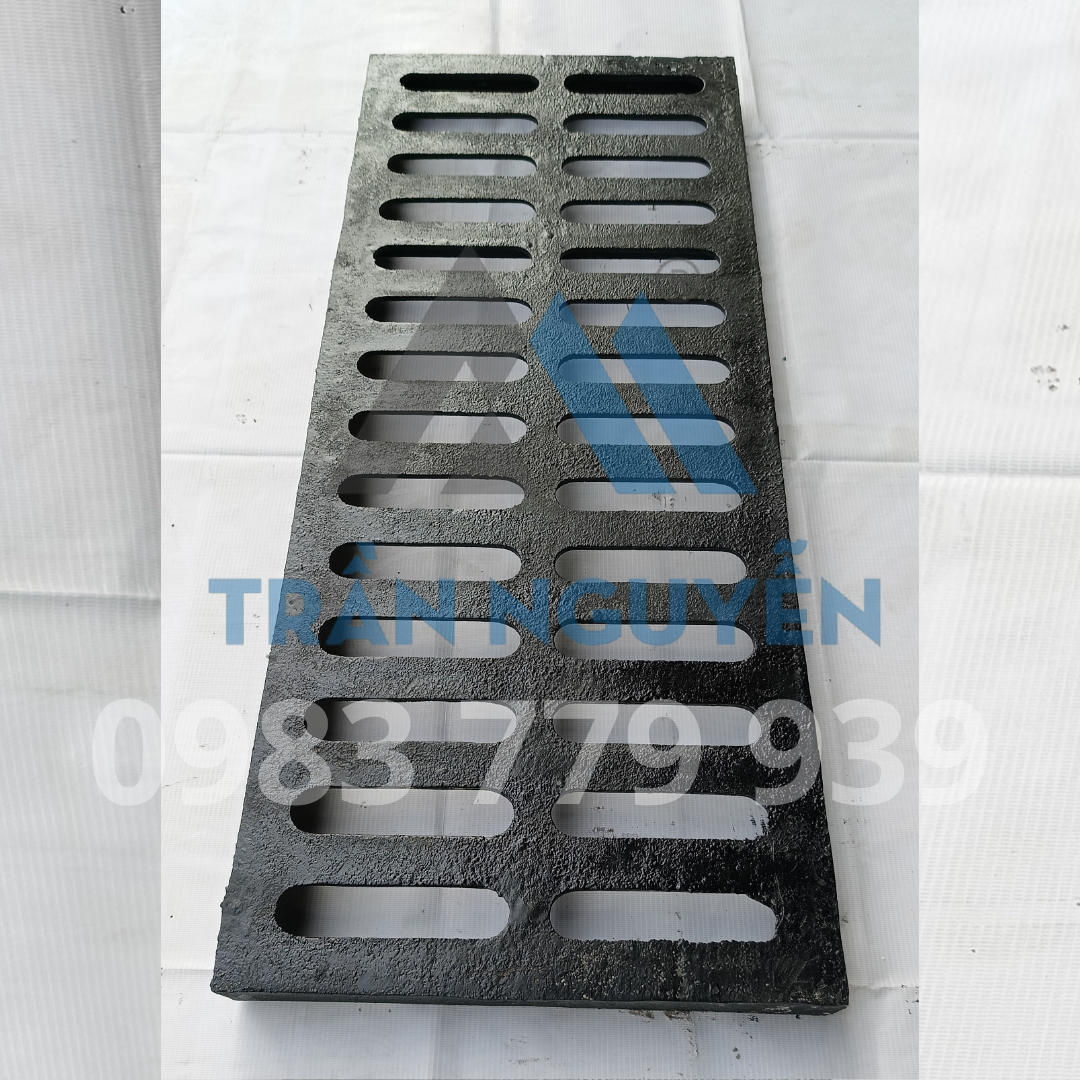 Hình ảnh tấm gang thoát nước 1000x400mm thực tế