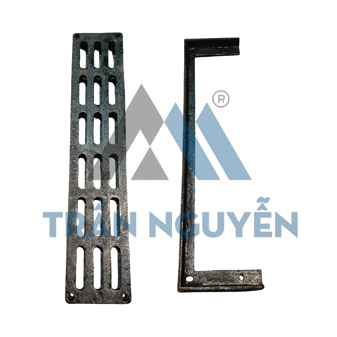 Hình ảnh thực tế tấm gang thoát nước 1197x300mm có khung