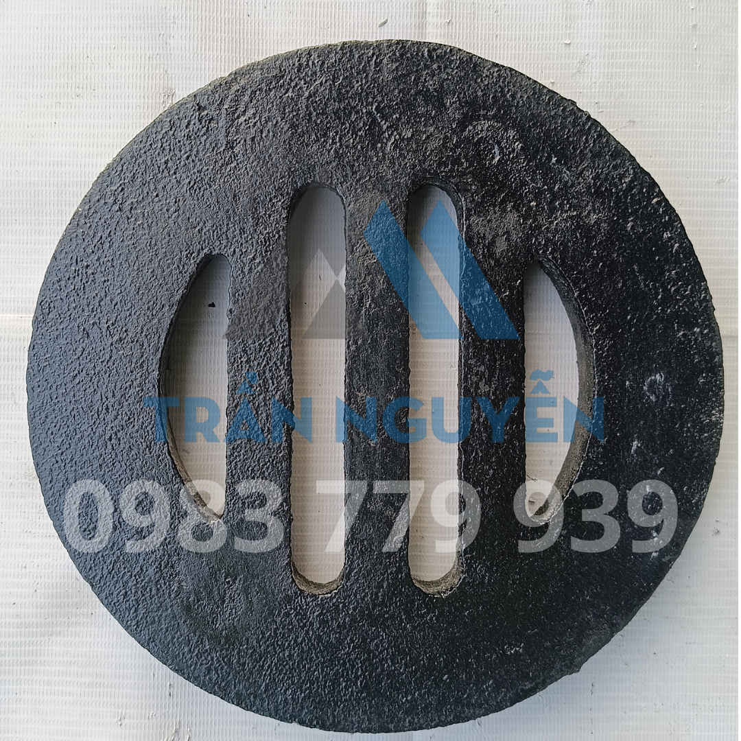 Hình ảnh thực tế tấm gang thoát nước D235mm