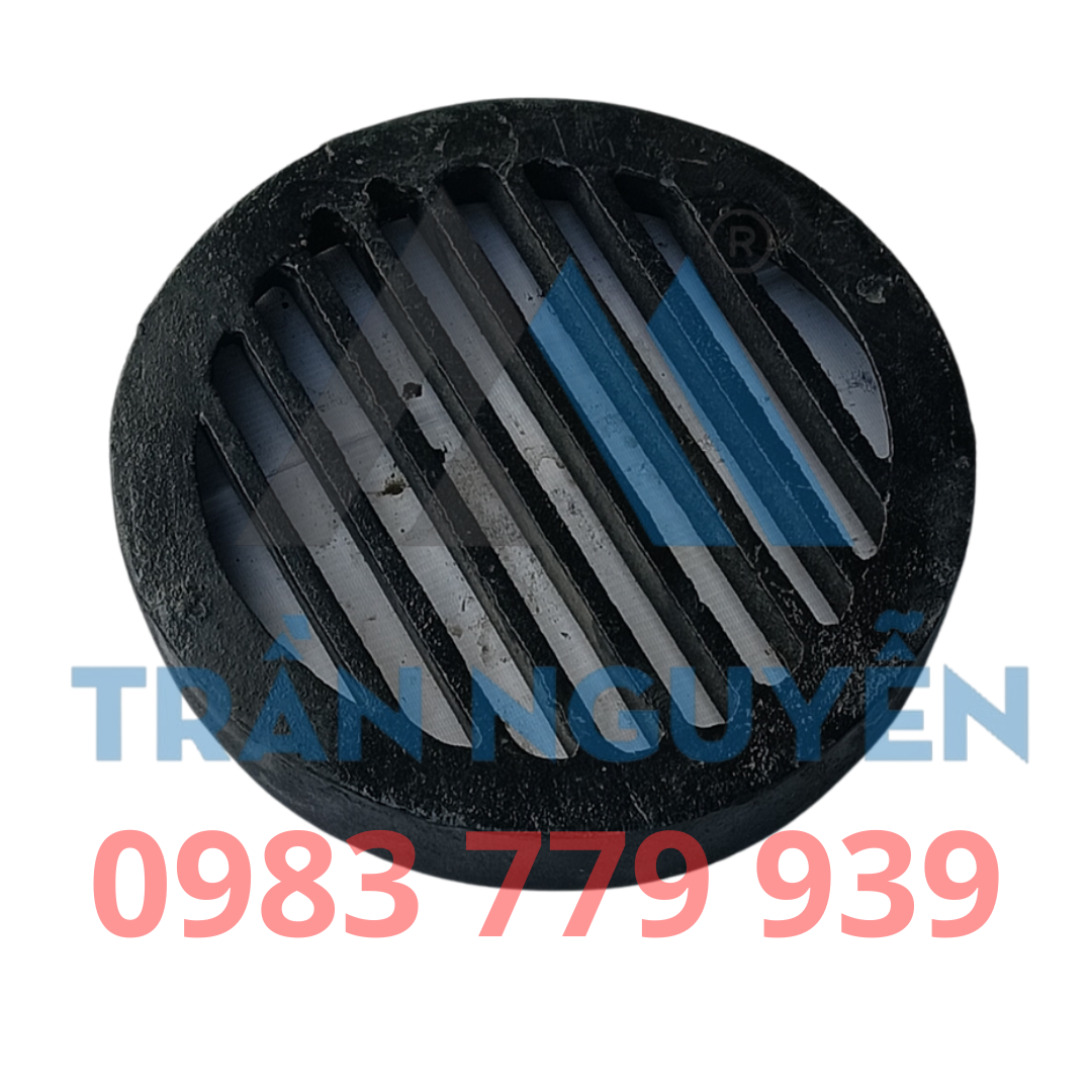 Hình ảnh thực tế tấm gang thoát nước mặt cầu D320mm