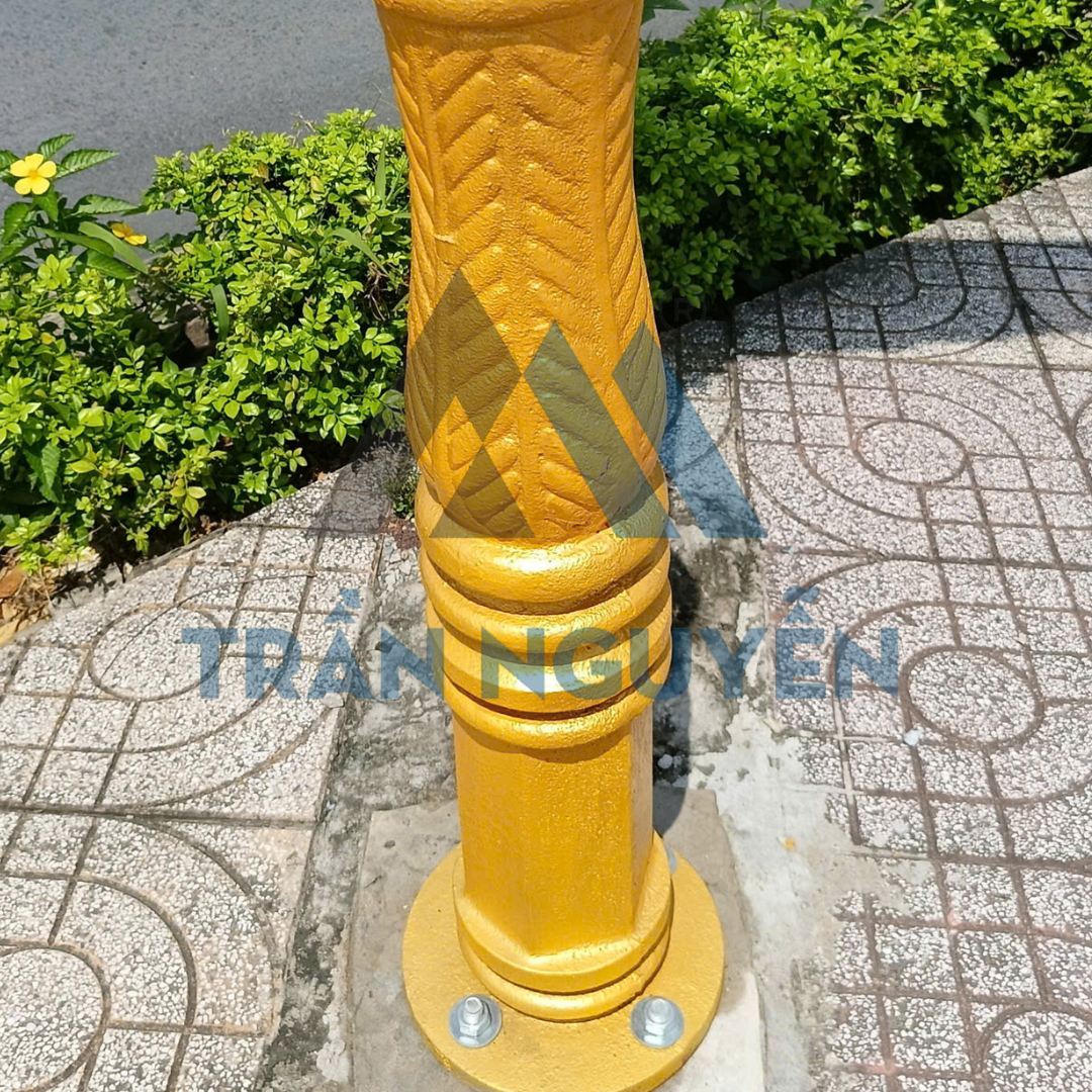 Chân trụ bảng tên đường bằng gang